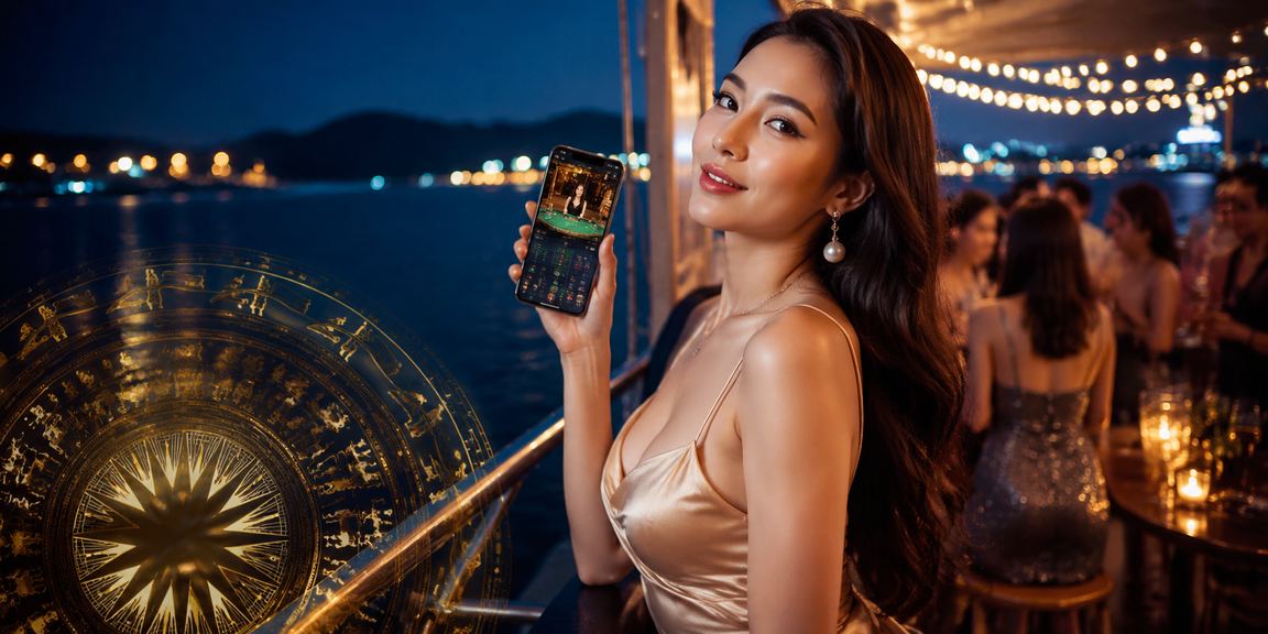 Khung cảnh đặt cược casino tại Việt Nam với không khí sôi động buổi tối